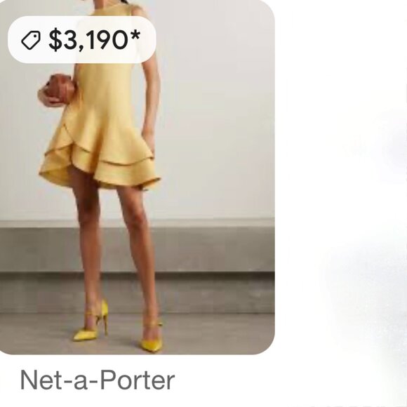 OSCAR DE LA RENTA Ruffled wool-blend crepe mini dress Size XS/S NEW - Picture 13 of 15